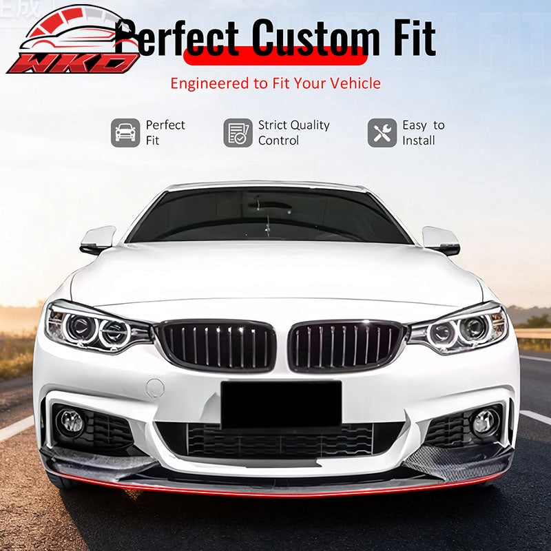 Wholesale 11-16 BMW F10 5 Series MP Style Front Bumper Lip Spoiler Carbon Fiber Print - Wikond Auto