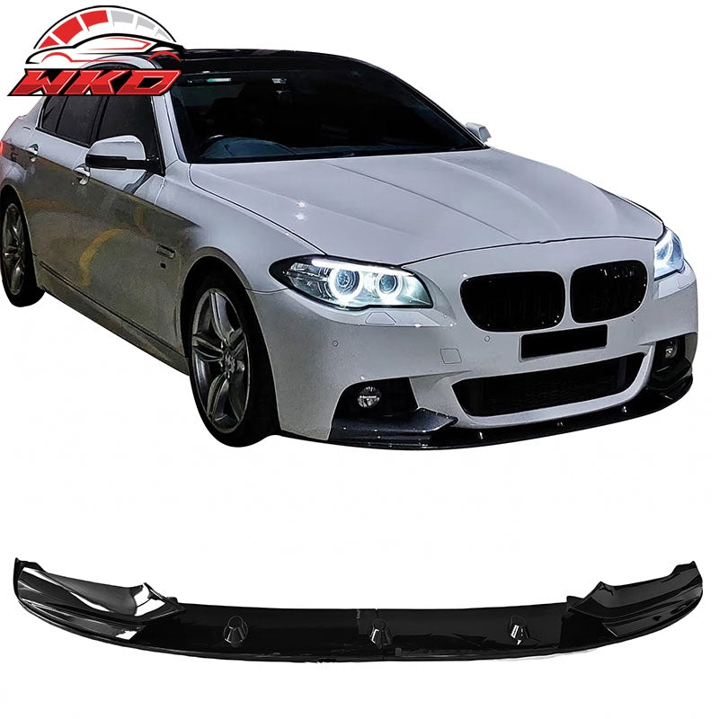 Wholesale 11-16 BMW F10 5 Series MP Style Front Bumper Lip Spoiler Gloss Black ABS - Wikond Auto