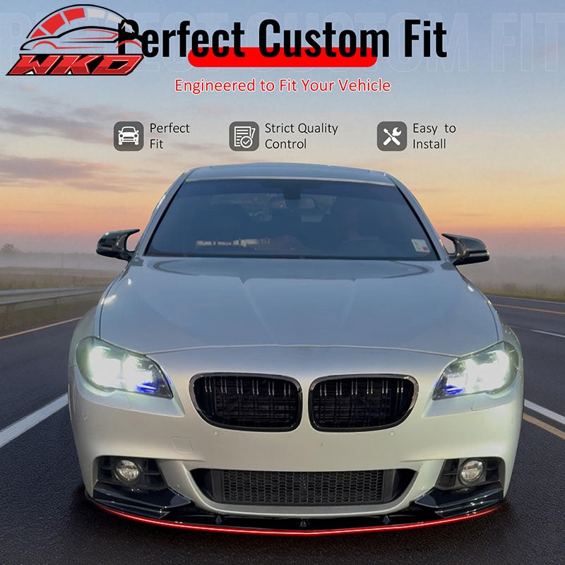 Wholesale 11-16 BMW F10 5 Series MP Style Front Bumper Lip Spoiler Gloss Black ABS - Wikond Auto