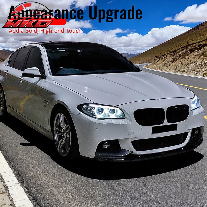 Wholesale 11-16 BMW F10 5 Series MP Style Front Bumper Lip Spoiler Gloss Black ABS - Wikond Auto