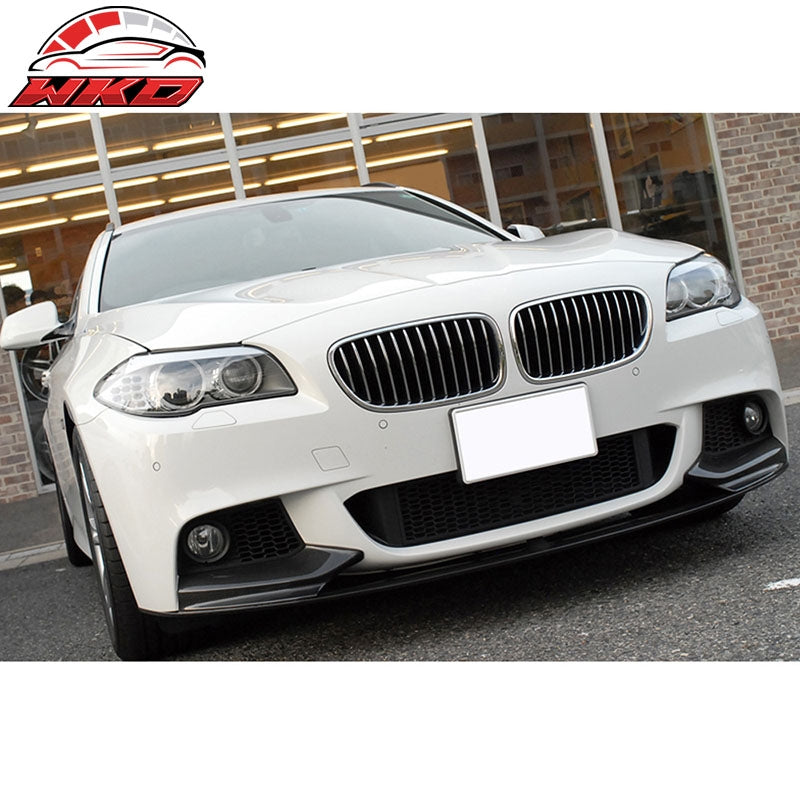 Fits 11-16 BMW F10 5 Series Performance Style Front Bumper Lip Spoiler PP