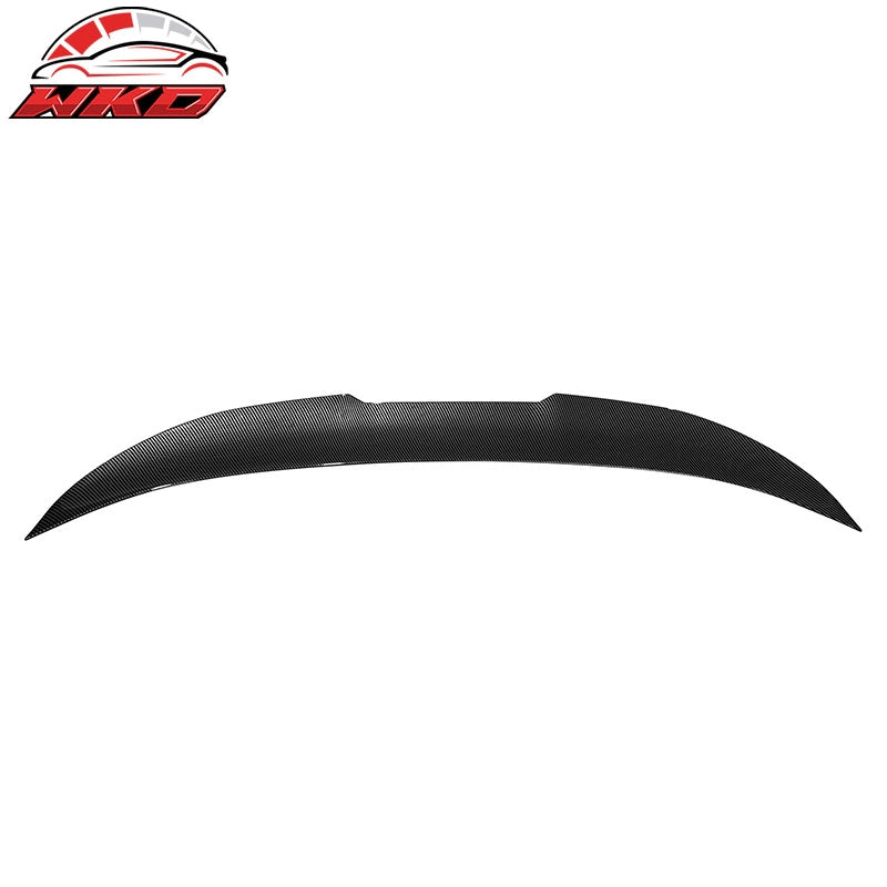 Fits 11-17 BMW F10 5-Series Sedan PSM Style Trunk Spoiler Lip Carbon Fiber Print