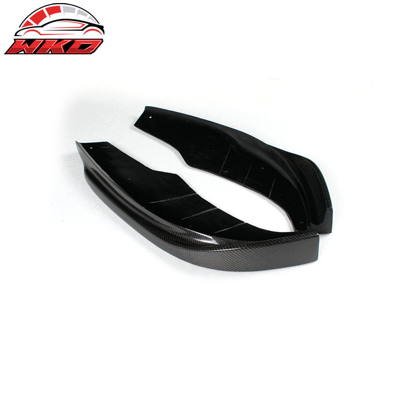 Fits 11-13 BMW F10 JC Style Front Bumper Lip Splitter 2PC - Matte Carbon Fiber