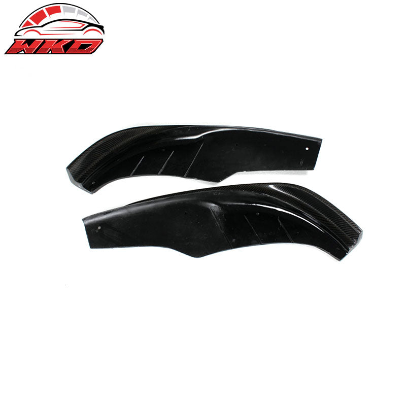 Fits 11-13 BMW F10 JC Style Front Bumper Lip Splitter 2PC - Matte Carbon Fiber
