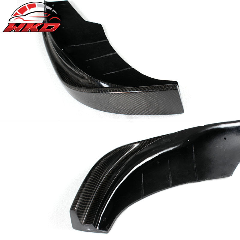 Fits 11-13 BMW F10 JC Style Front Bumper Lip Splitter 2PC - Matte Carbon Fiber