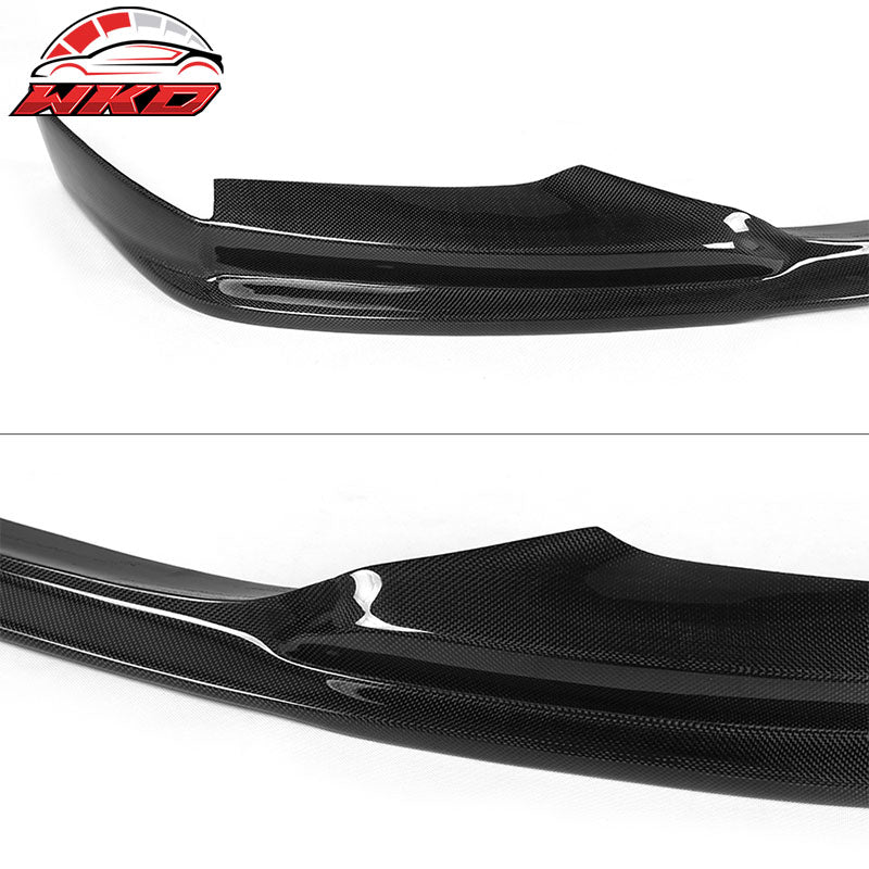 Fits 11-16 BMW 5 Series F10 M Sport 3D Style Front Bumper Lip Matte Carbon Fiber