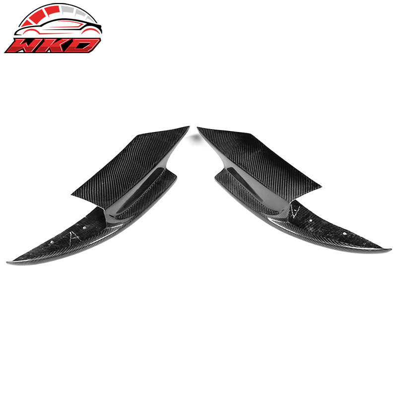 Fits 12-16 BMW F10 M5 Only RKP Style Front Bumper Lip Splitter Carbon Fiber