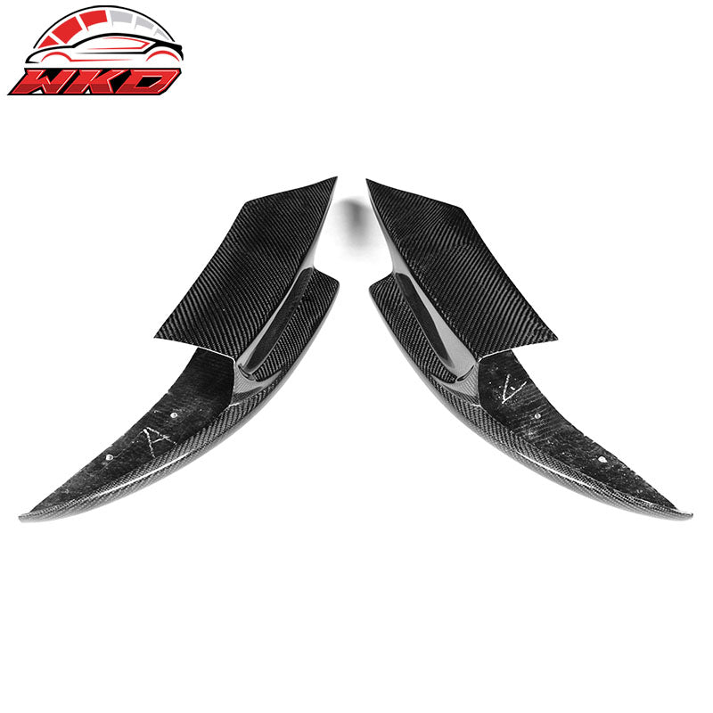 Fits 12-16 BMW F10 M5 Only RKP Style Front Bumper Lip Splitter Carbon Fiber