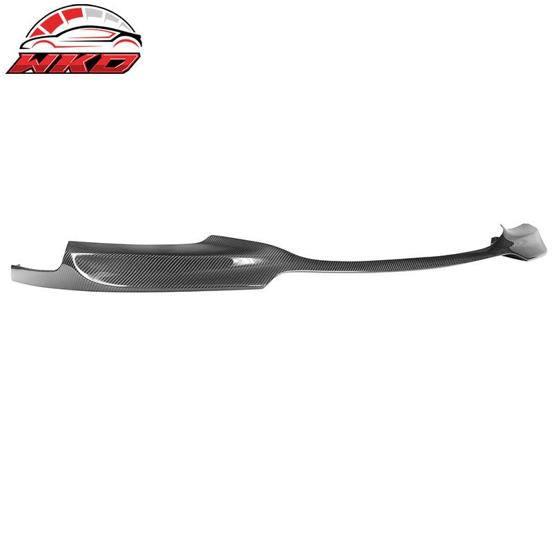 Fits 11-16 BMW 5-Series F10 M-Sport Carbon Fiber Front Bumper Lip V Style