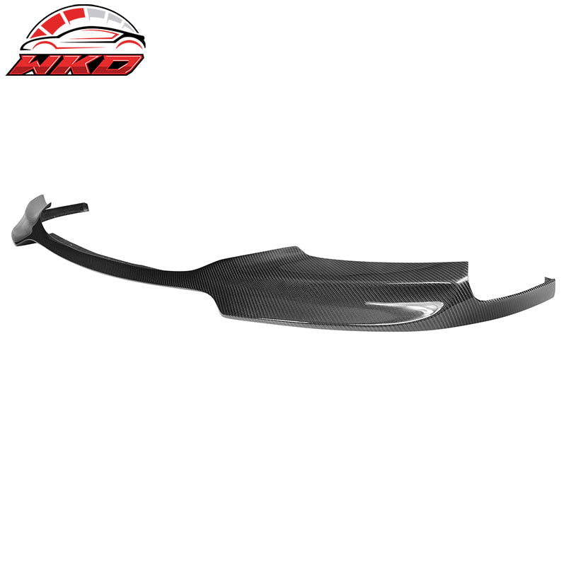 Fits 11-16 BMW 5-Series F10 M-Sport Carbon Fiber Front Bumper Lip V Style