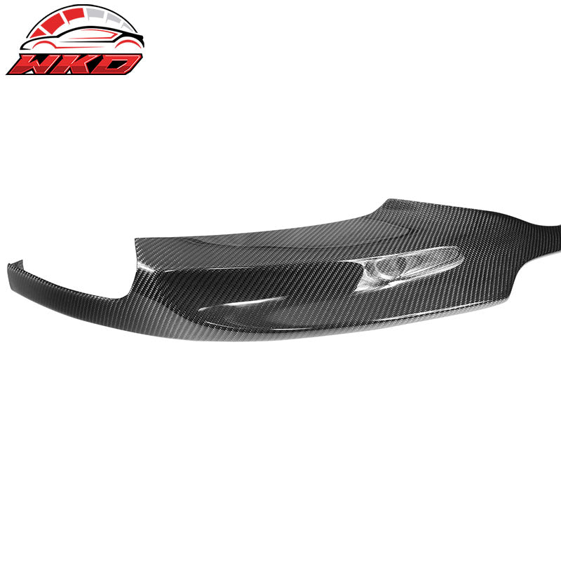 Fits 11-16 BMW 5-Series F10 M-Sport Carbon Fiber Front Bumper Lip V Style