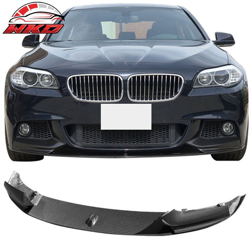 Fits 11-16 BMW F10 5-Series MT M Sport P Style Front Bumper Lip CF