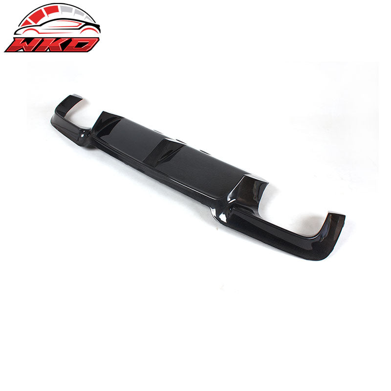 Fits 11-16 BMW F10 M5 3D Style Rear Bumper Lip Diffuser Matte Carbon Fiber