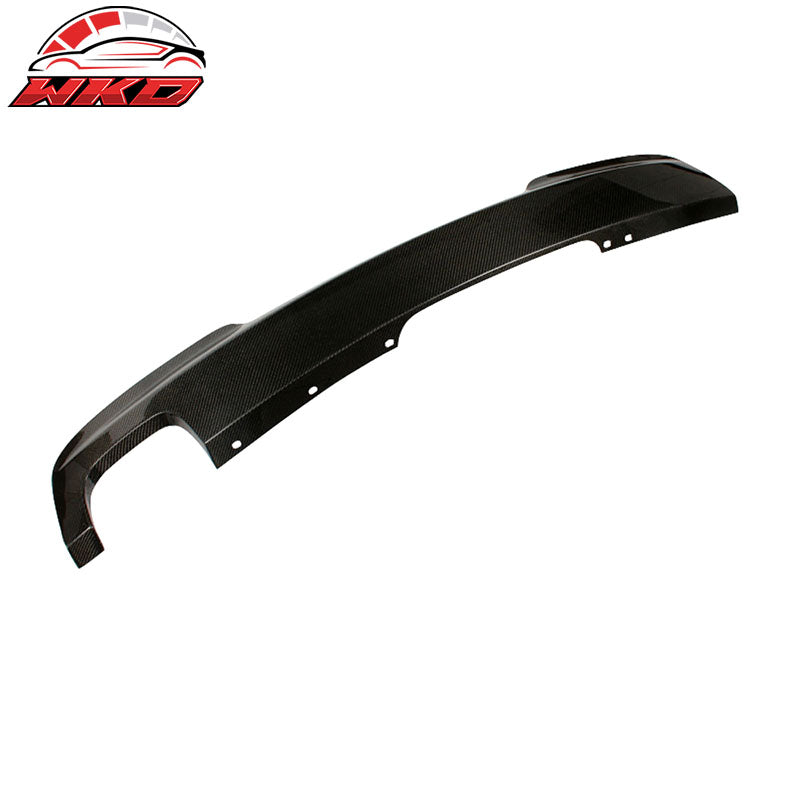 Fits 11-16 BMW 5 Series F10 OE Style Rear Bumper Lip Diffuser Matte Carbon Fiber