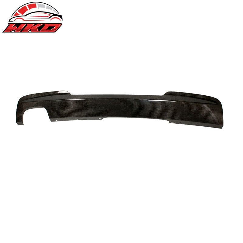 Fits 11-16 BMW 5 Series F10 OE Style Rear Bumper Lip Diffuser Matte Carbon Fiber