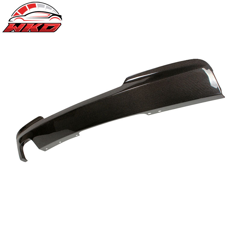 Fits 11-16 BMW 5 Series F10 OE Style Rear Bumper Lip Diffuser Matte Carbon Fiber