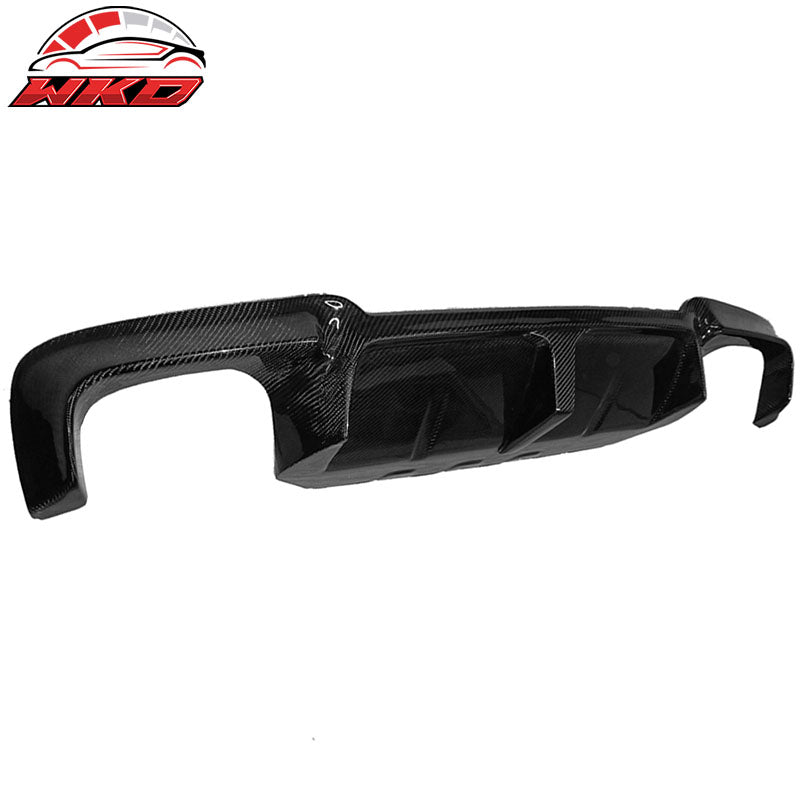 Fits 12-16 BMW F10 M5 Only 3D Style Rear Bumper Lip Diffuser - Carbon Fiber CF