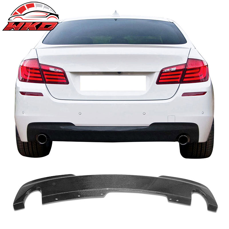 Wholesale 11-16 BMW F10 535i M Sport OE Style Rear Bumper Diffuser Matte Carbon Fiber