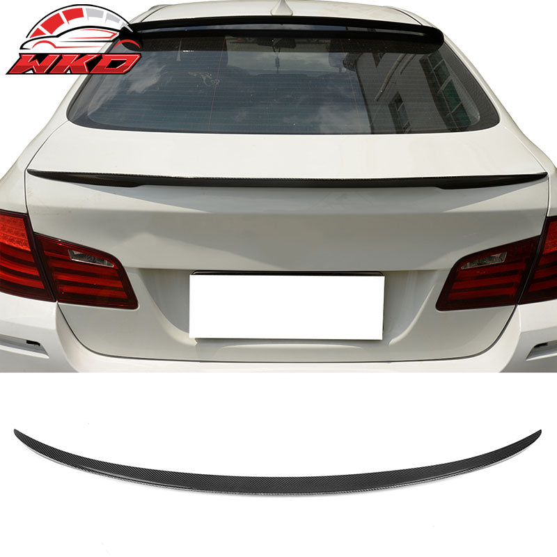 Fits 11-16 BMW 5 Series F10 & M5 MP Style Rear Trunk Spoiler Matte Carbon Fiber