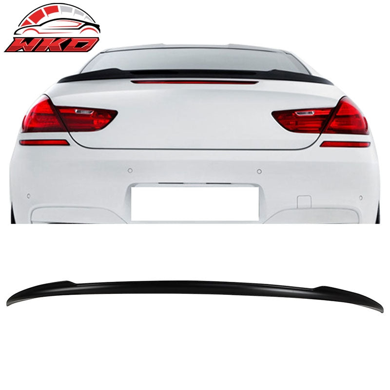 Fits 12-19 BMW F13 6 Series Coupe V Style Trunk Spoiler ABS Unpainted