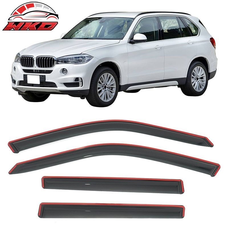 Wholesale 14-18 BMW F15 X5 F85 X5M In-Channel Window Visor Sun Rain Deflector Acrylic