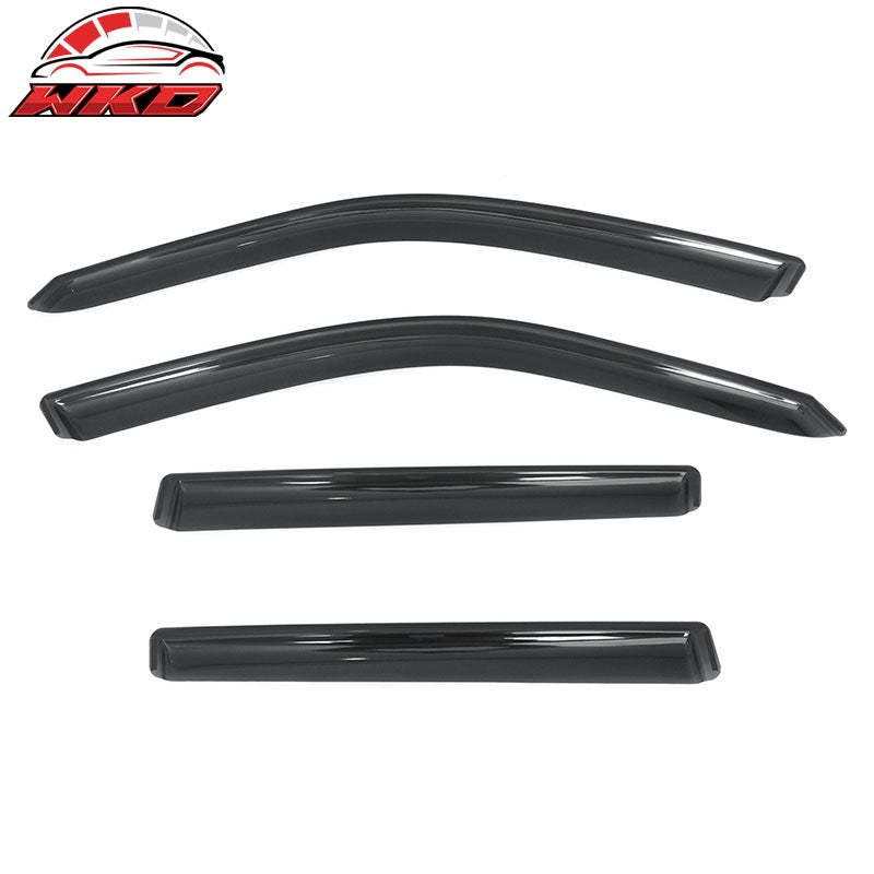Fits 14-18 BMW F15 X5 F85 X5M In-Channel Window Visor Sun Rain Deflector Acrylic