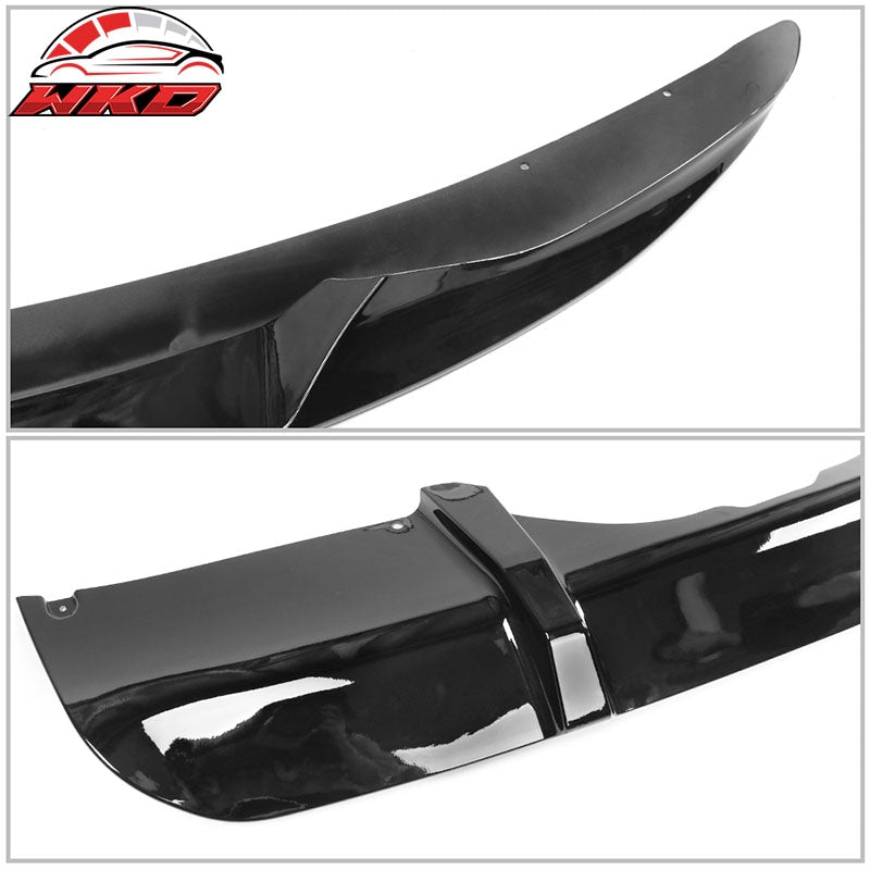 Fits 14-18 BMW F15 X5 M Sport Front Bumper Lip & Rear Diffuser Gloss Black - PP