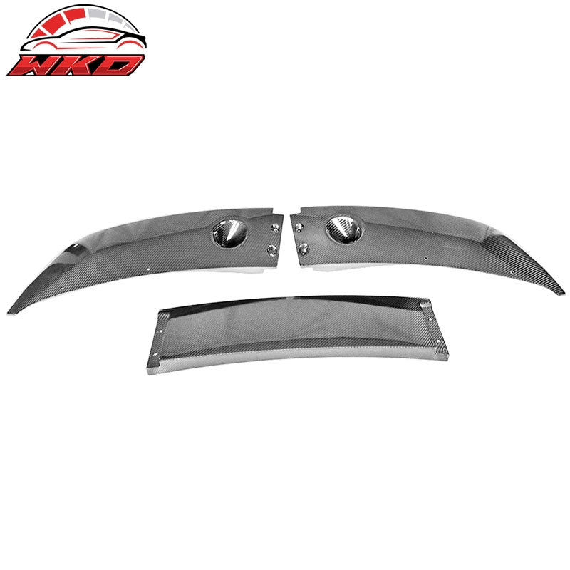 Fits 14-18 BMW F15 X5 M Sport MP Style Matte Carbon Fiber Front Bumper Lip 3PCS