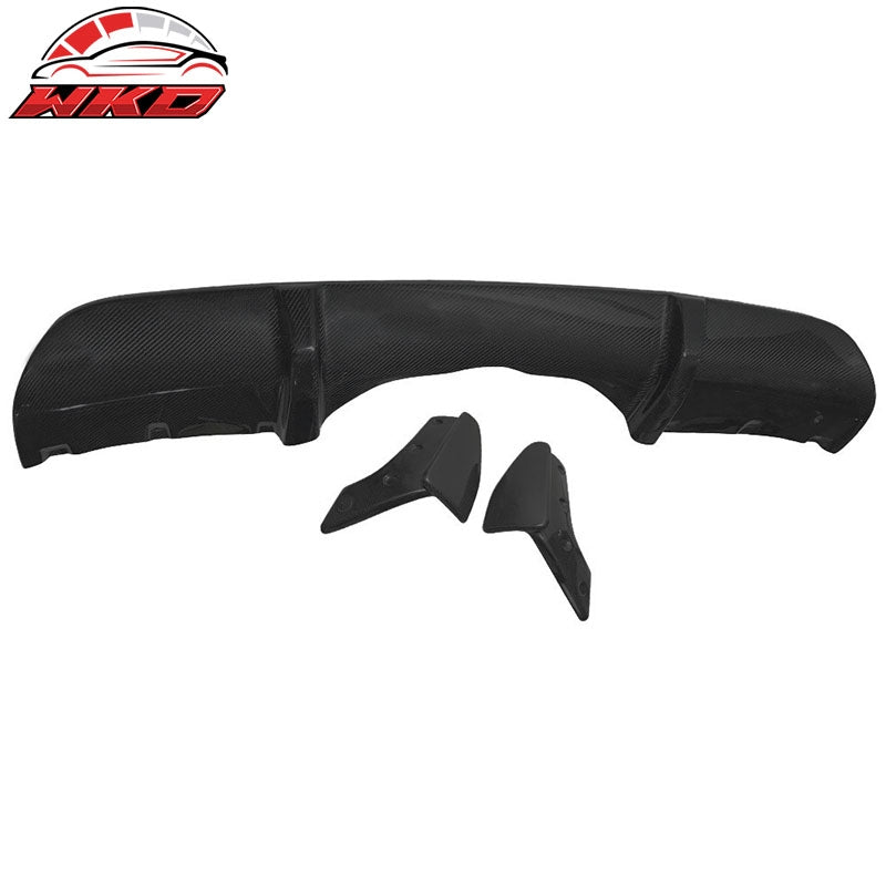 Wholesale 14-18 BMW F15 X5 MP Style 3PCS Rear Bumper Lip Diffuser Matte Carbon Fiber