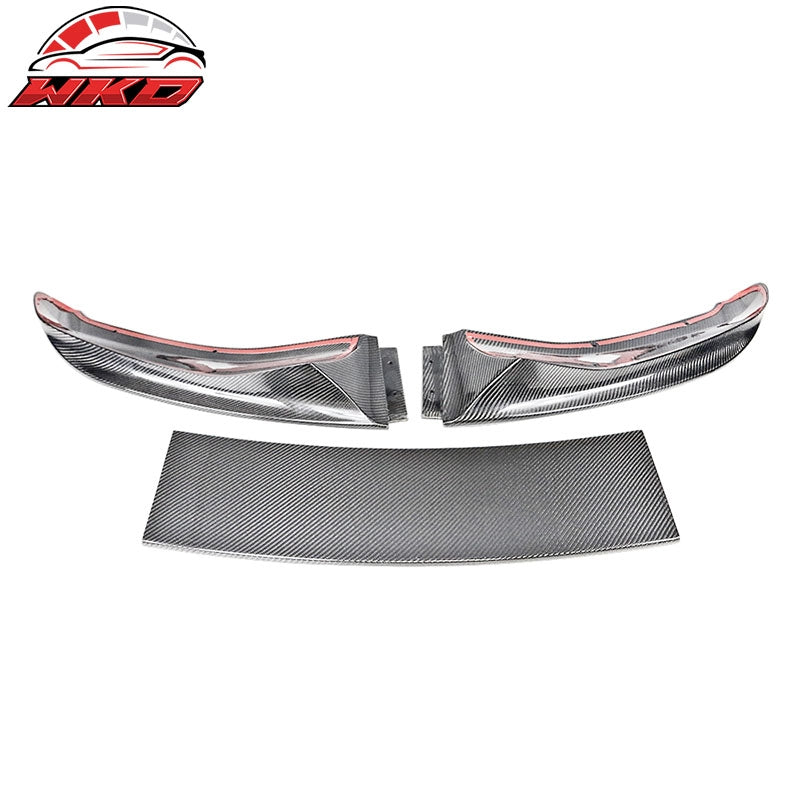 Fits 14-18 BMW F15 X5 MT MP Style 3PCS Front Bumper Lip Spoiler Carbon Fiber CF