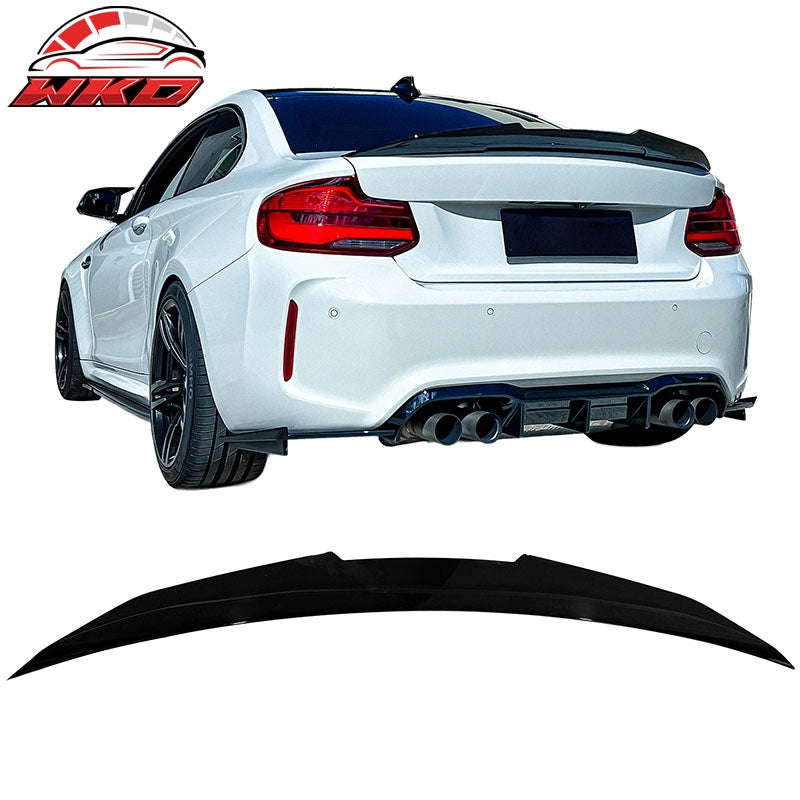 Wholesale 14-21 BMW F22 2-Series F87 M2 Coupe PSM Style Trunk Spoiler Lip Gloss Black
