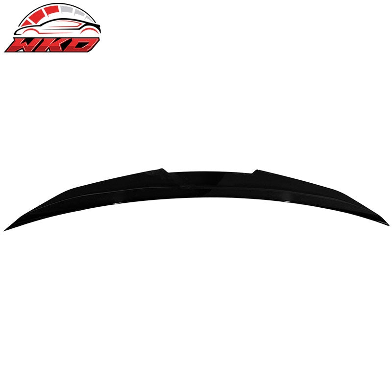 Fits 14-21 BMW F22 2-Series F87 M2 Coupe PSM Style Trunk Spoiler Lip Gloss Black