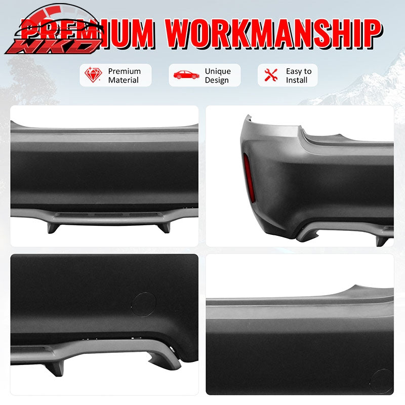 Fits 14-21 BMW F22 F23 2 Series M2 Style Front Rear Bumper Cover Replacement PP