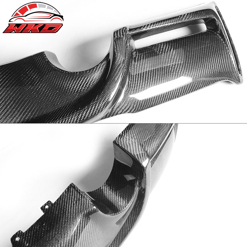 Fits 14-21 BMW F22 2 Series AP Style Rear Bumper Lip Diffuser Matte Carbon Fiber