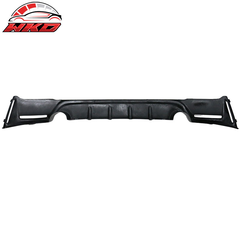 Fits 14-21 BMW F22 2 Series AP Style Rear Bumper Lip Diffuser Matte Carbon Fiber