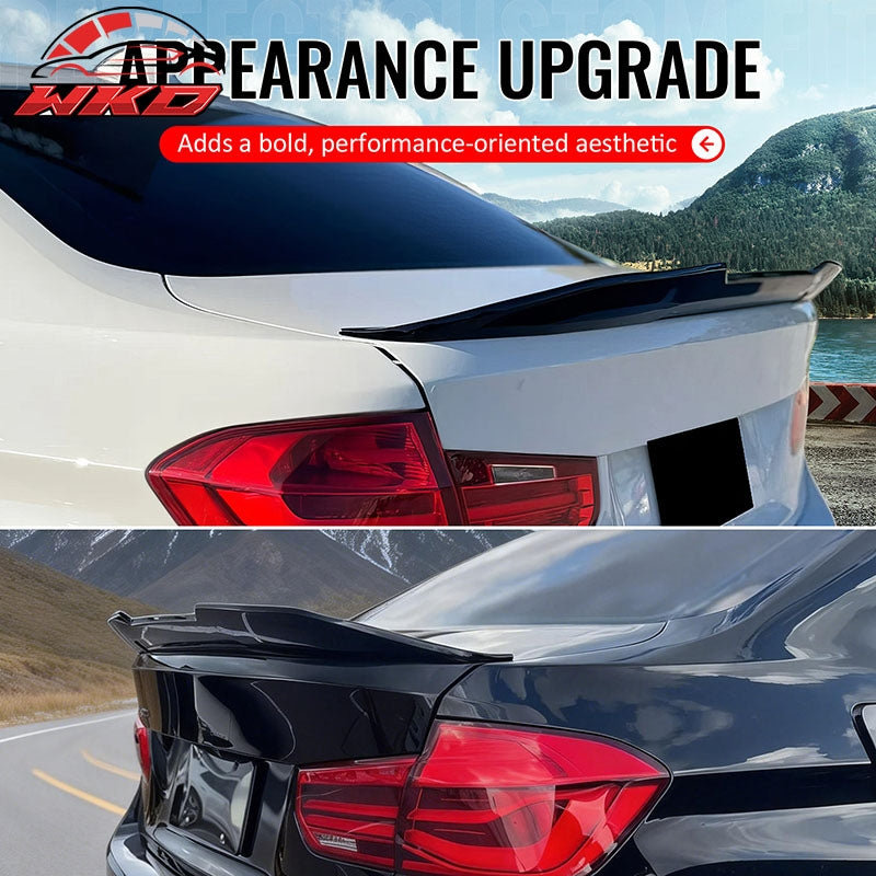 Fits 12-18 BMW F30 3-Series F80 M3 Sedan PSM Trunk Spoiler Carbon Fiber Print