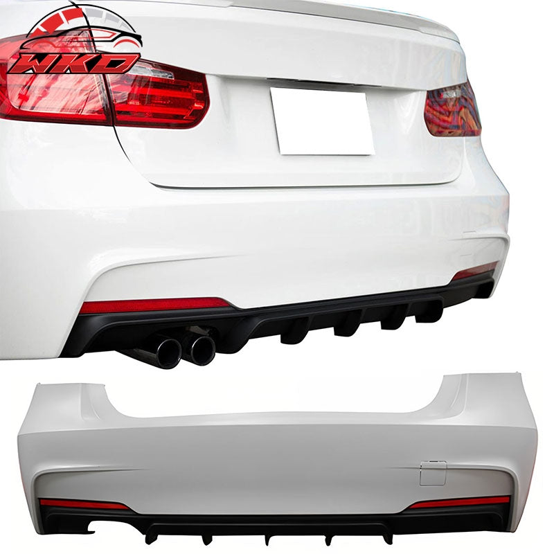Wholesale 12-18 BMW F30 3-Series M Performance Style Rear Bumper Cover W/Diffuser PP