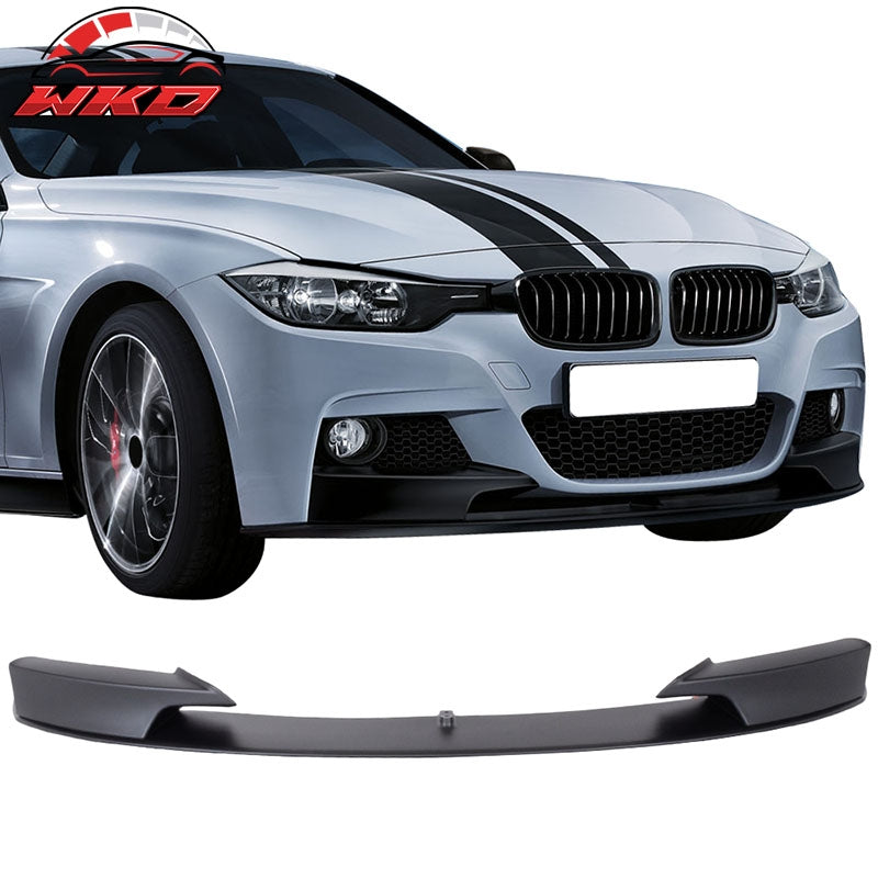 Wholesale 12-18 BMW F30 3 Series M Style Front Bumper Lip Unpainted Black - PP