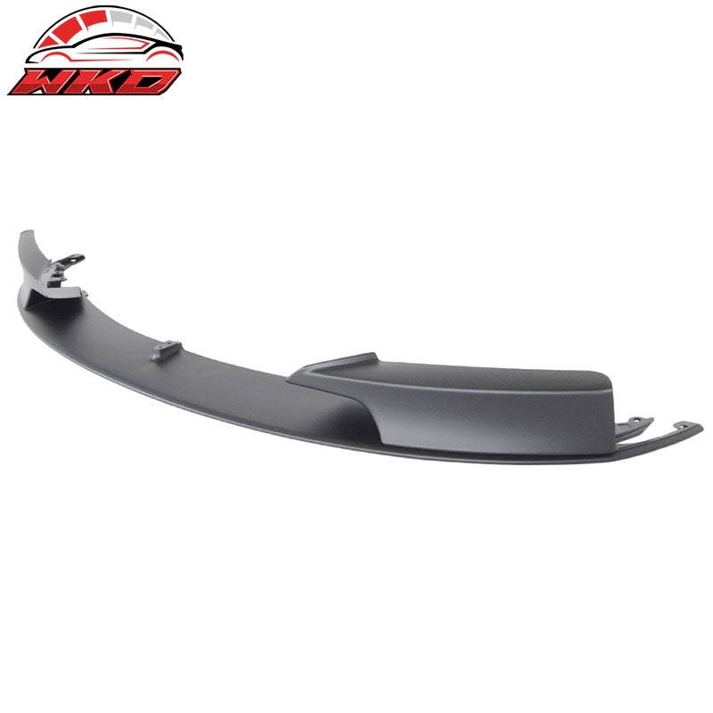 Fits 12-18 BMW F30 3 Series M Style Front Bumper Lip Unpainted Black - PP