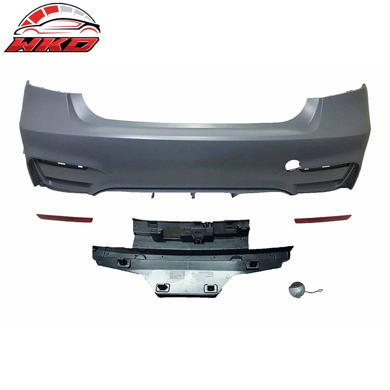 Wholesale 12-18 BMW F30 3 Series Sedan M3 CS Style Rear Bumper Quad Exhaust No PDC