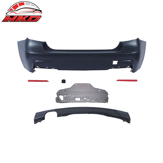 Wholesale 12-18 BMW 3 Series F30 Sedan 4DR Rear Bumper Cover W/ Single Outlet Muffler