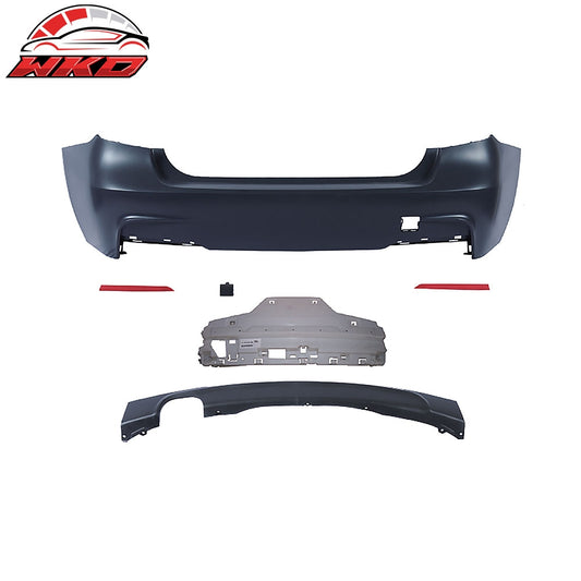 Wholesale 12-18 BMW 3 Series F30 Sedan 4DR Rear Bumper Cover W/ Single Outlet Muffler
