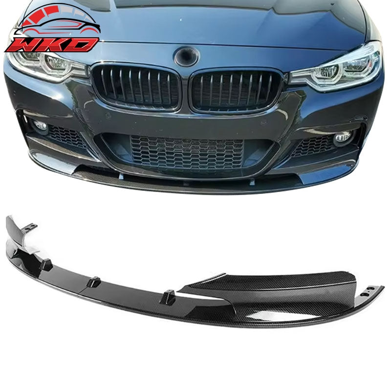 Wholesale 12-19 BMW F30 F31 3 Series M Sport Front Bumper Lip Carbon Fiber Print ABS - Wikond Auto
