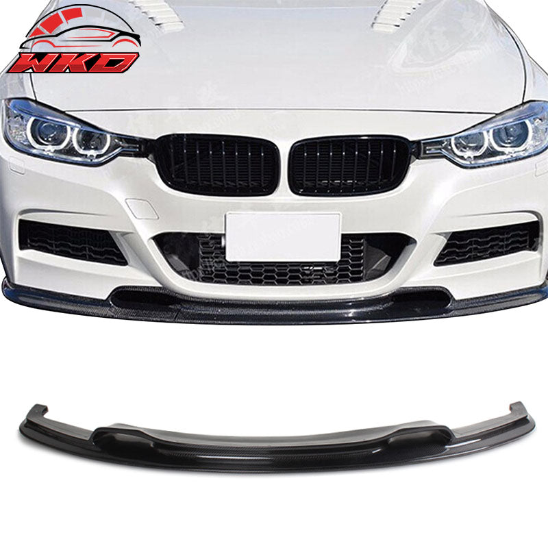 Fits 12-18 BMW F30 M Sport M-Tech VRS Style Front Bumper Lip Matte Carbon Fiber
