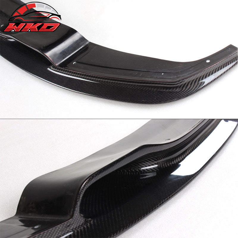 Fits 12-18 BMW F30 M Sport M-Tech VRS Style Front Bumper Lip Matte Carbon Fiber