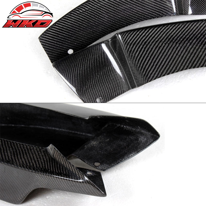 Fits 12-17 BMW F30 M Sport MP Front Bumper Lip Carbon Fiber