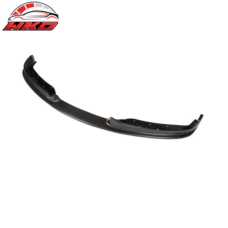 Fits 12-15 BMW F30 Standard H Style Front Bumper Lip Matte Carbon Fiber
