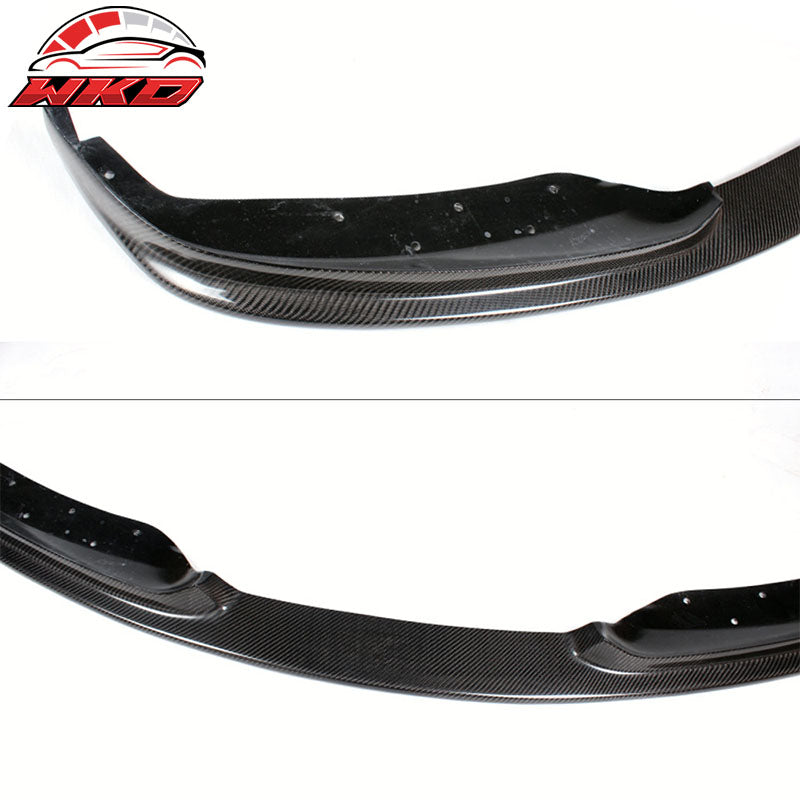 Fits 12-15 BMW F30 Standard H Style Front Bumper Lip Matte Carbon Fiber