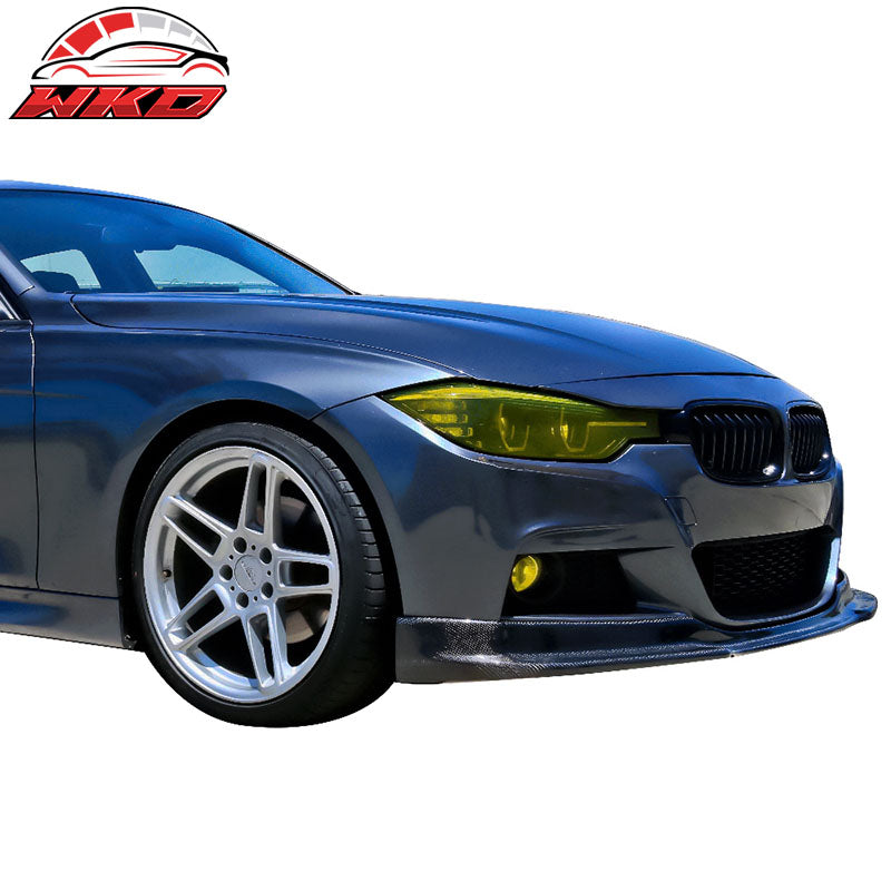 Fits 12-18 F30 F31 M-Tech M Sport DP Style Front Bumper Lip Matte Carbon Fiber