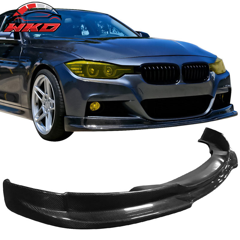 Fits 12-18 F30 F31 M-Tech M Sport DP Style Front Bumper Lip Matte Carbon Fiber